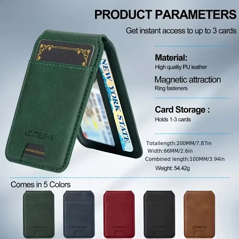 Makuez wallet open with cards