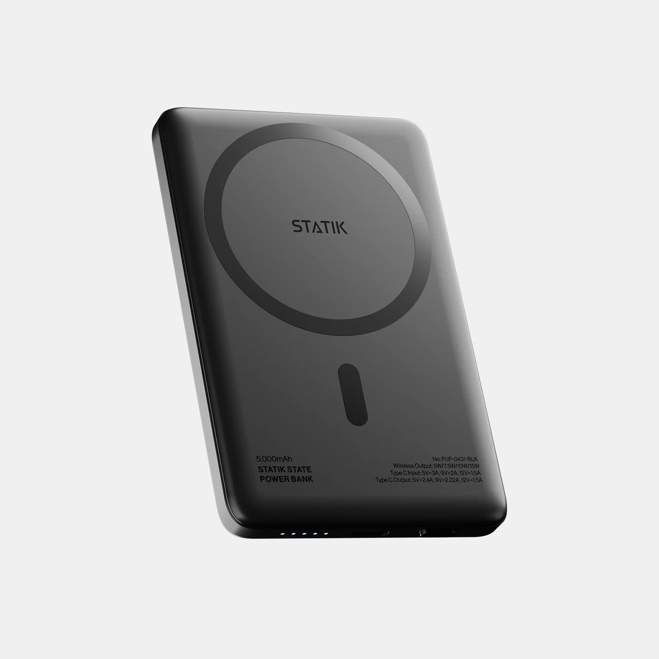 Statik State Power Bank in Schwarz