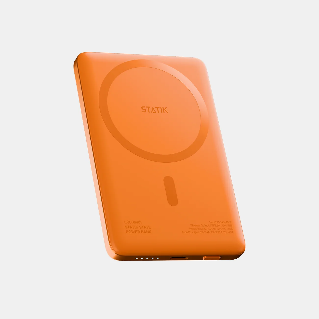 Statik State Power Bank in Orange