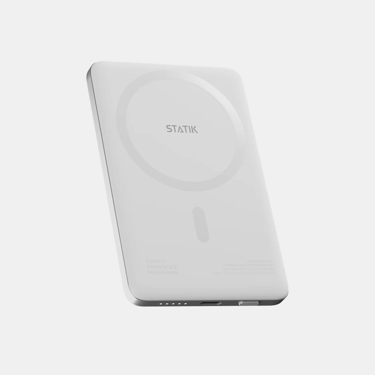 Statik State Power Bank in Stahl